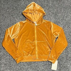 NWT Fabletics Donna Velour Hoodie in Light Honey